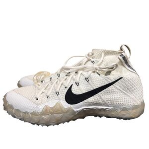 Nike Alpha Sensory Turf 854312-404 White Football Cleats Mens Size 12 New Rare